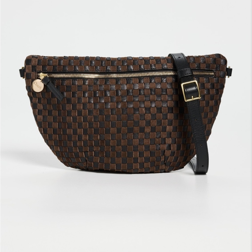 Clare V. Grande Fanny Pack Black/ Chocolate